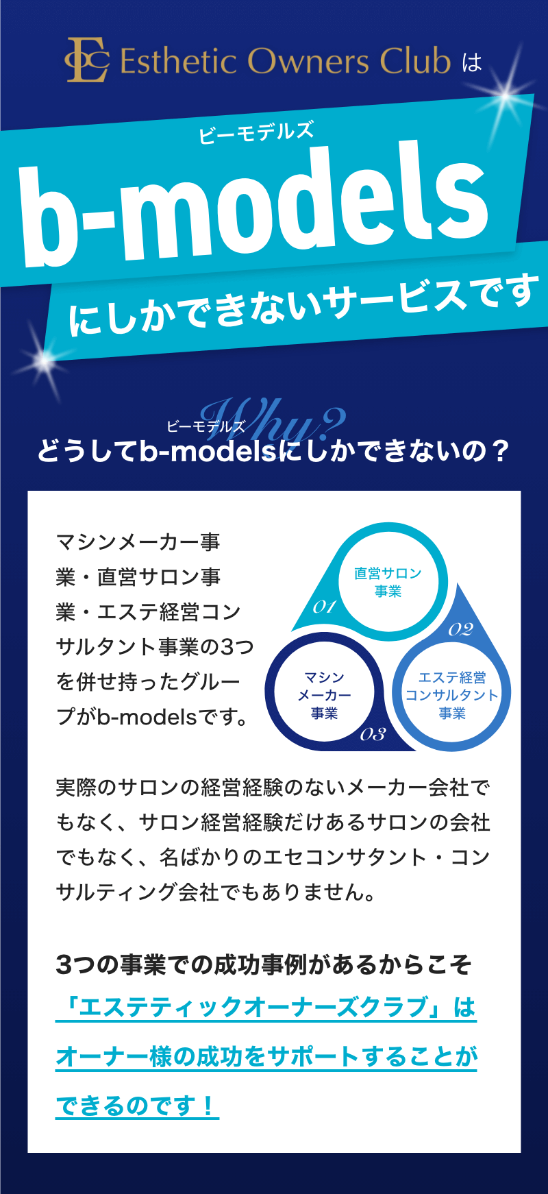 b-modelsにしかできないサービスです
