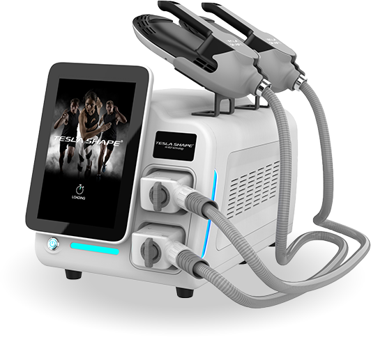 筋肉に対してアプローチする電磁パルス痩身エステ機器